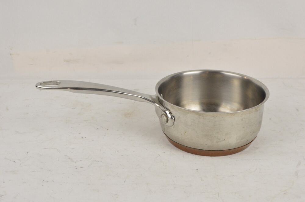 Chefmate 1.5 Qt Stainless Steel Copper Pan Bottom Saucepan 6" No Lid